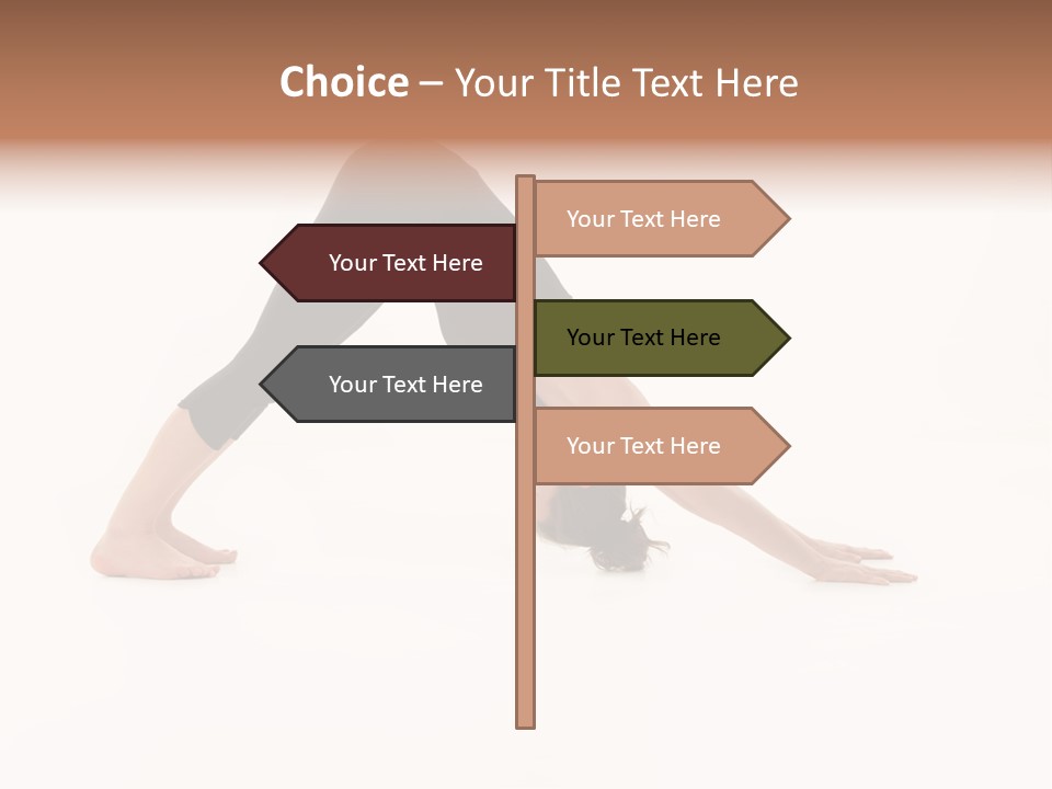 A Woman Is Doing A Yoga Pose On Her Stomach PowerPoint Template