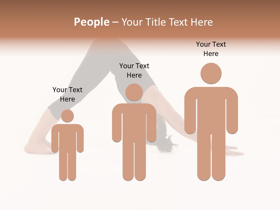 A Woman Is Doing A Yoga Pose On Her Stomach PowerPoint Template