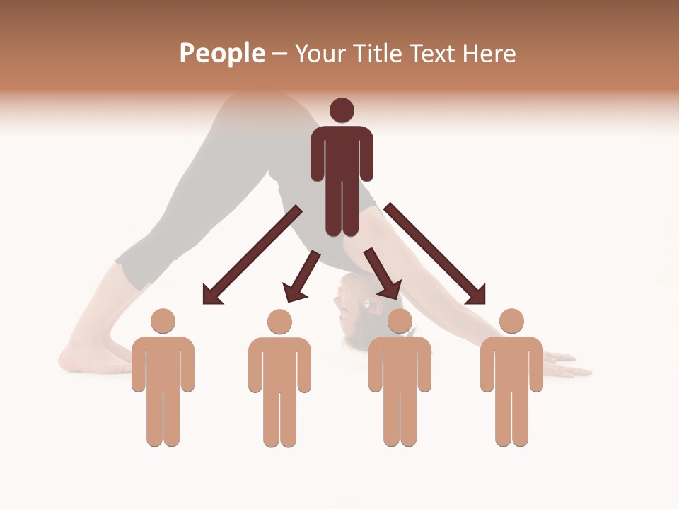 A Woman Is Doing A Yoga Pose On Her Stomach PowerPoint Template