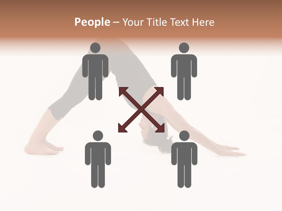 A Woman Is Doing A Yoga Pose On Her Stomach PowerPoint Template