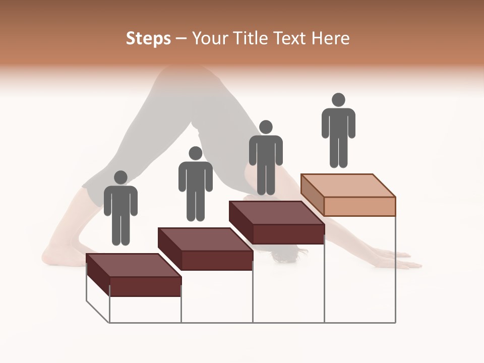 A Woman Is Doing A Yoga Pose On Her Stomach PowerPoint Template