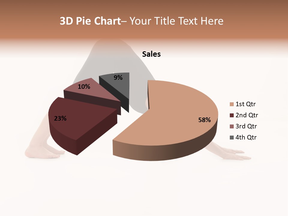 A Woman Is Doing A Yoga Pose On Her Stomach PowerPoint Template