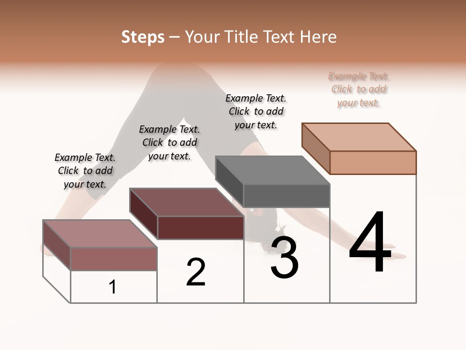 A Woman Is Doing A Yoga Pose On Her Stomach PowerPoint Template