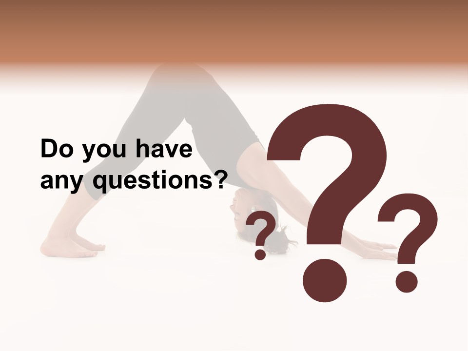 A Woman Is Doing A Yoga Pose On Her Stomach PowerPoint Template