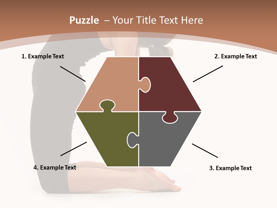 A Woman In A Black Dress Is Doing Yoga PowerPoint Template