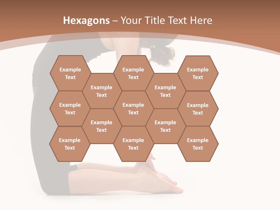 A Woman In A Black Dress Is Doing Yoga PowerPoint Template