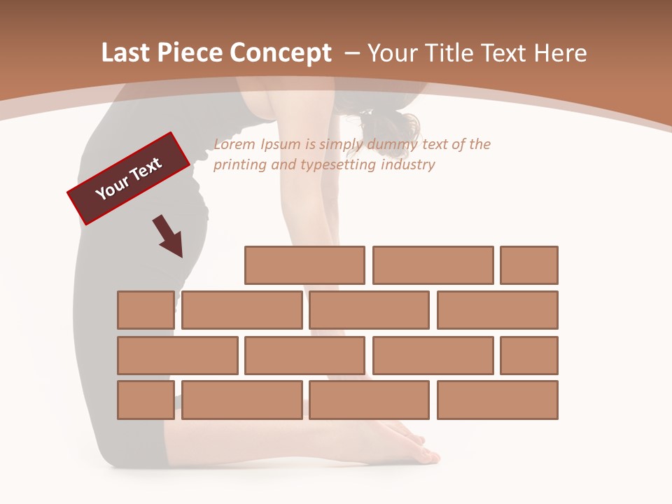 A Woman In A Black Dress Is Doing Yoga PowerPoint Template