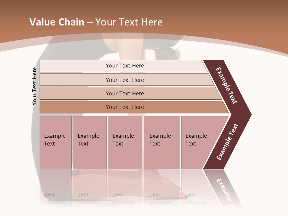 A Woman In A Black Dress Is Doing Yoga PowerPoint Template