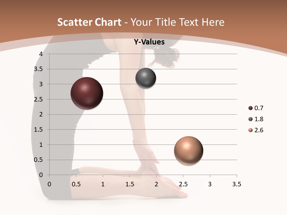 A Woman In A Black Dress Is Doing Yoga PowerPoint Template