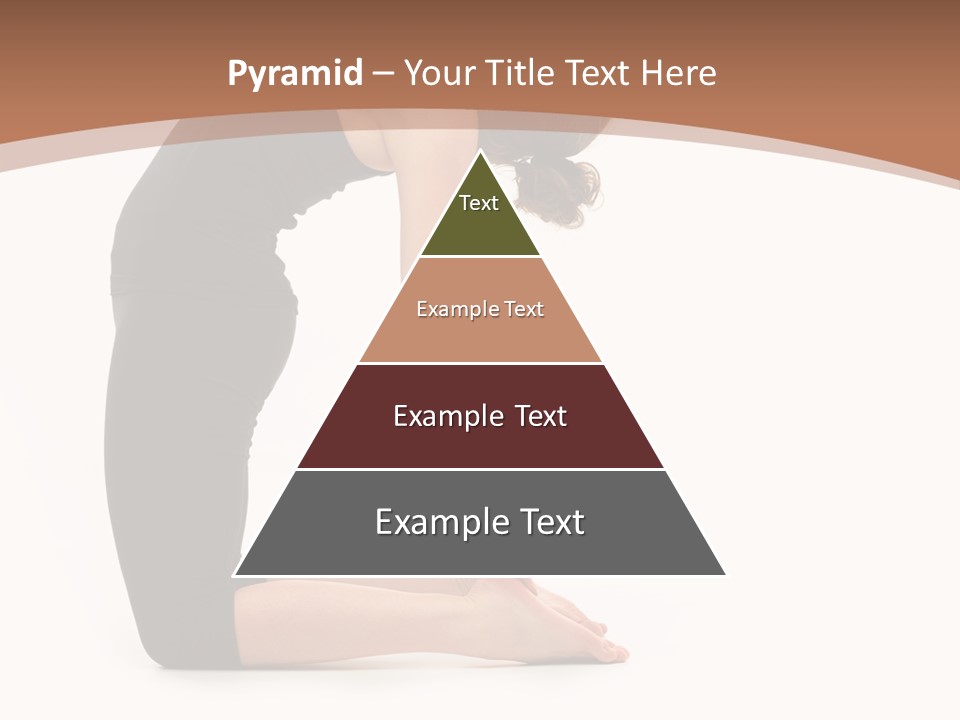 A Woman In A Black Dress Is Doing Yoga PowerPoint Template