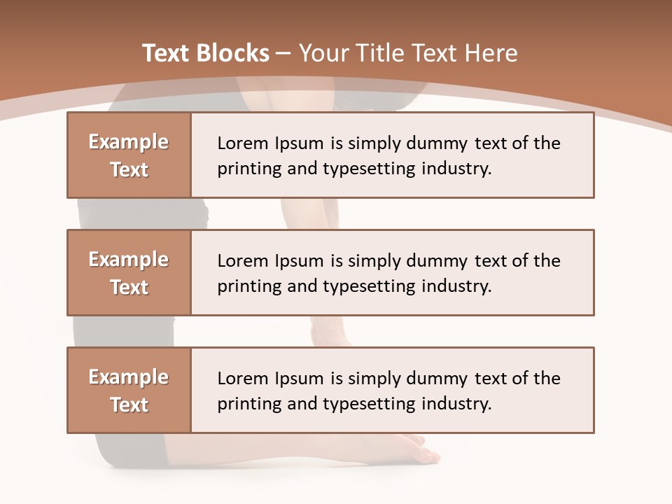 A Woman In A Black Dress Is Doing Yoga PowerPoint Template