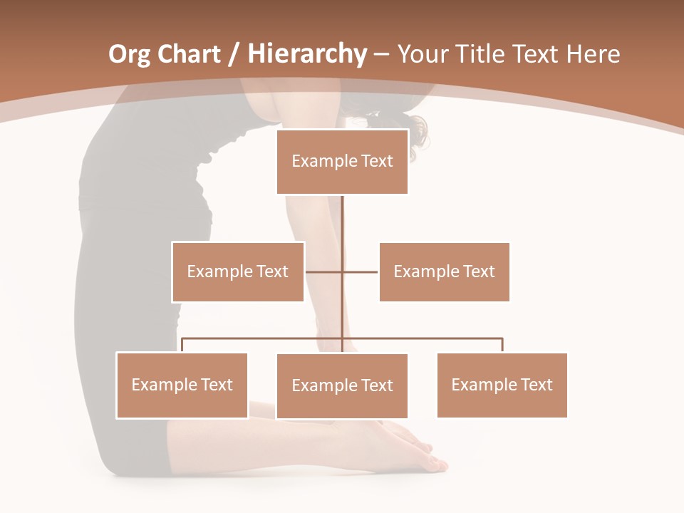 A Woman In A Black Dress Is Doing Yoga PowerPoint Template