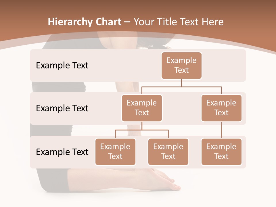 A Woman In A Black Dress Is Doing Yoga PowerPoint Template