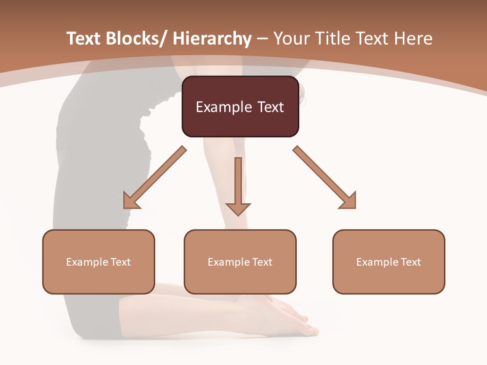 A Woman In A Black Dress Is Doing Yoga PowerPoint Template