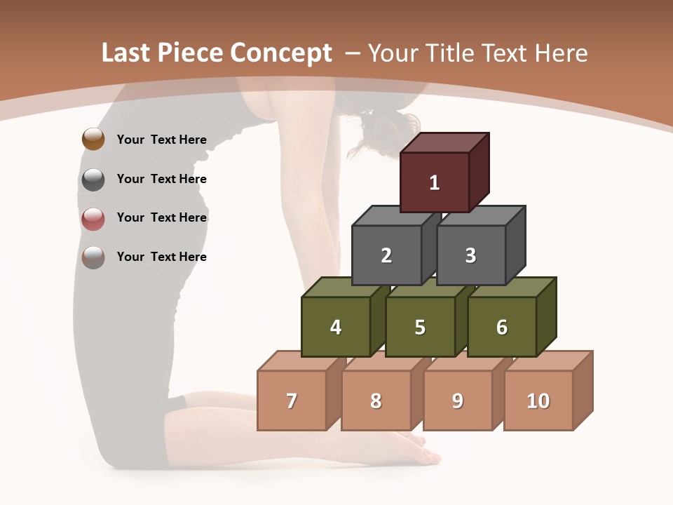 A Woman In A Black Dress Is Doing Yoga PowerPoint Template