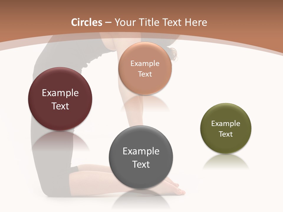 A Woman In A Black Dress Is Doing Yoga PowerPoint Template