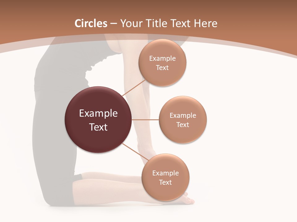 A Woman In A Black Dress Is Doing Yoga PowerPoint Template