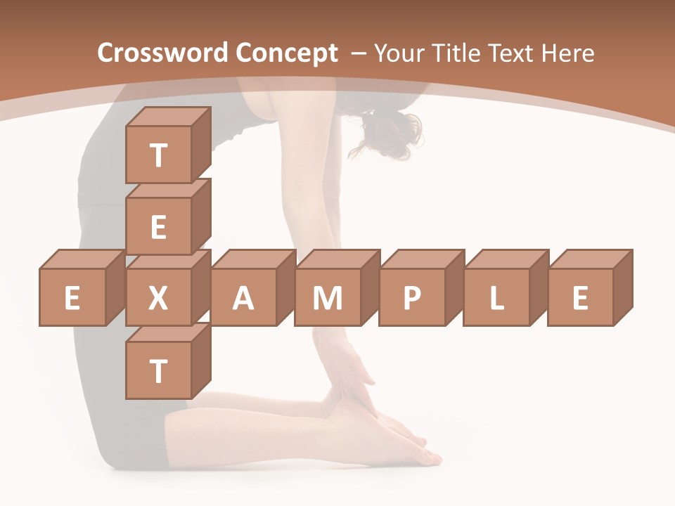 A Woman In A Black Dress Is Doing Yoga PowerPoint Template