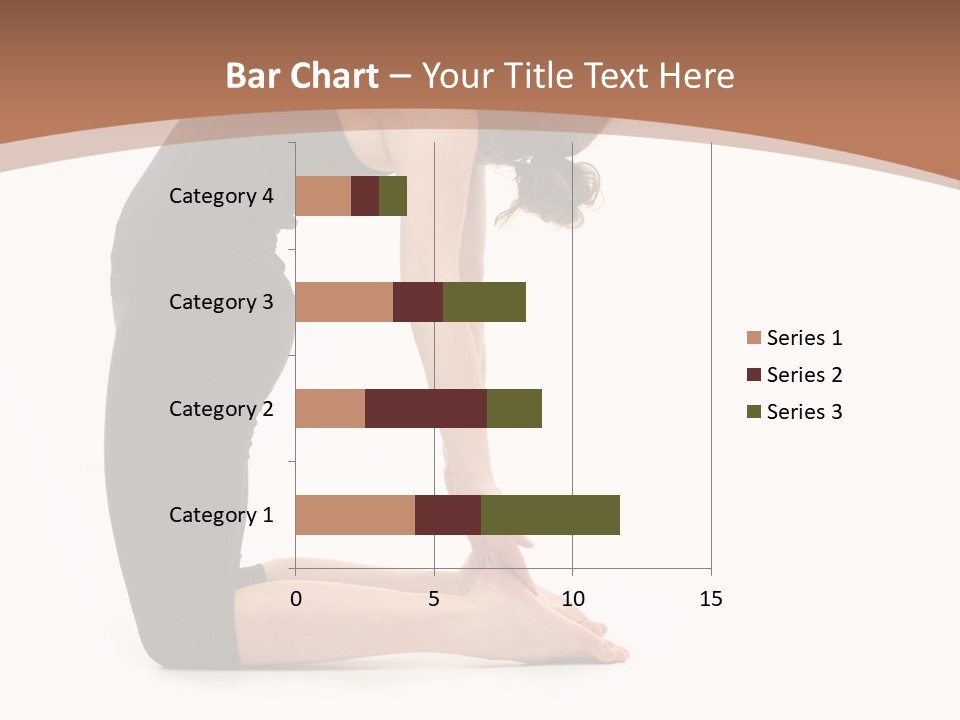 A Woman In A Black Dress Is Doing Yoga PowerPoint Template