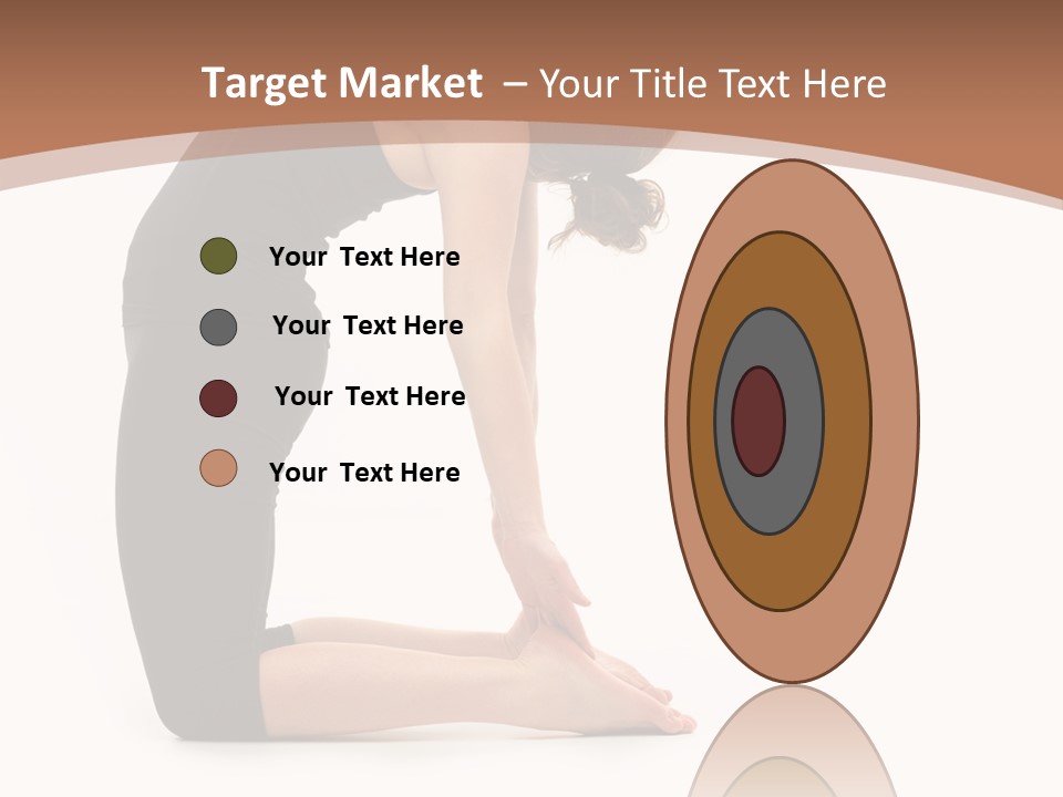 A Woman In A Black Dress Is Doing Yoga PowerPoint Template