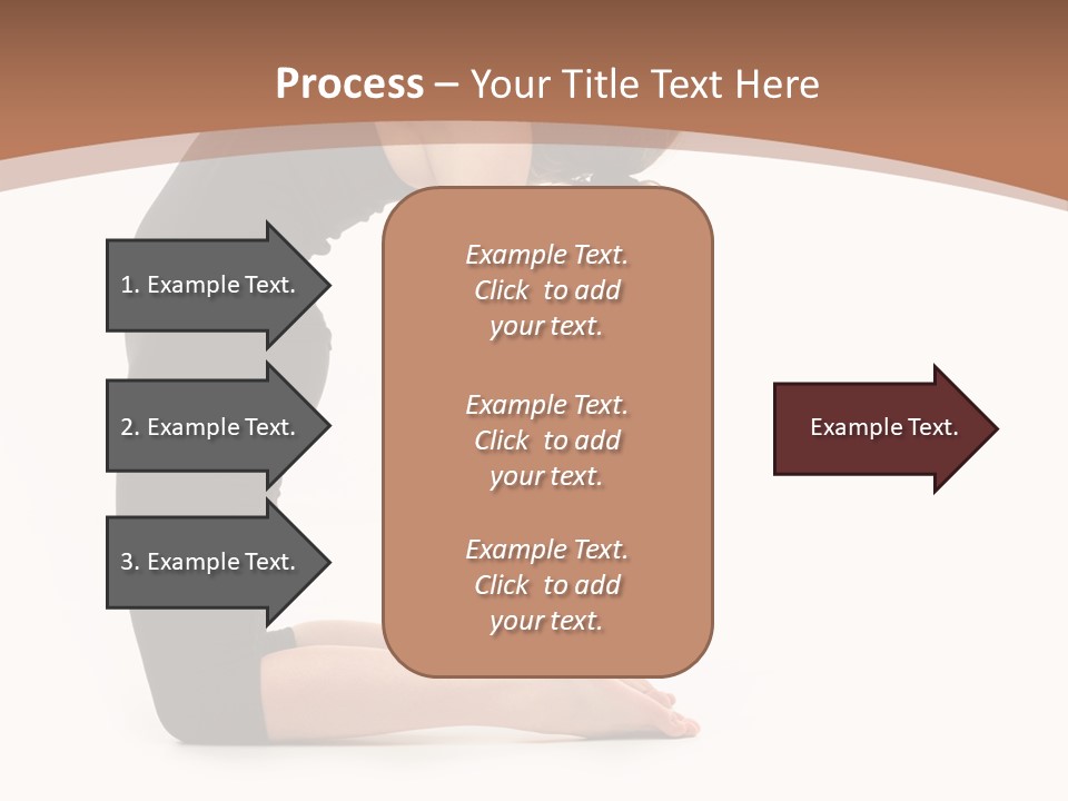 A Woman In A Black Dress Is Doing Yoga PowerPoint Template