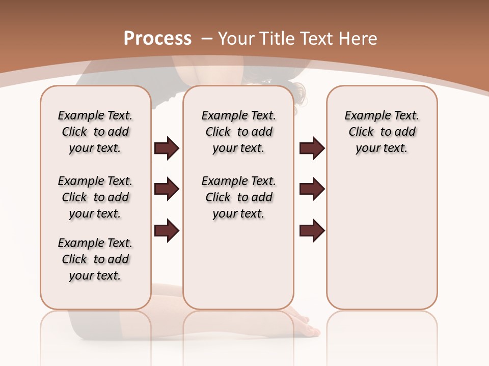 A Woman In A Black Dress Is Doing Yoga PowerPoint Template