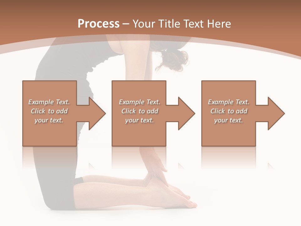 A Woman In A Black Dress Is Doing Yoga PowerPoint Template