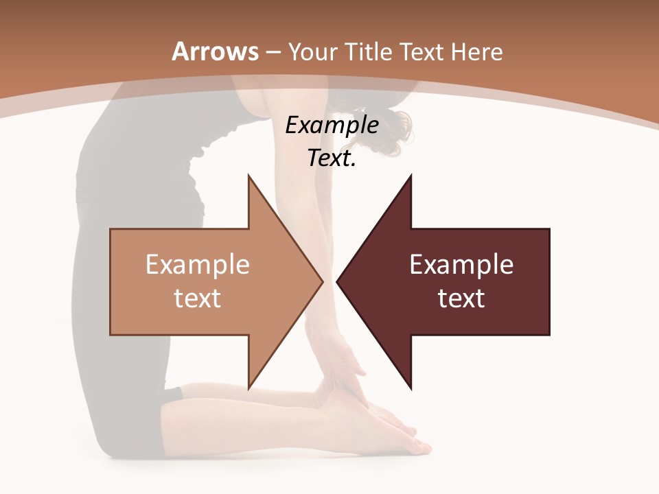 A Woman In A Black Dress Is Doing Yoga PowerPoint Template