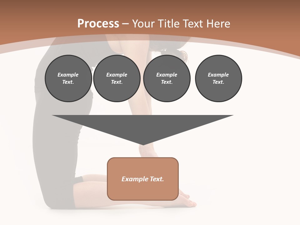 A Woman In A Black Dress Is Doing Yoga PowerPoint Template