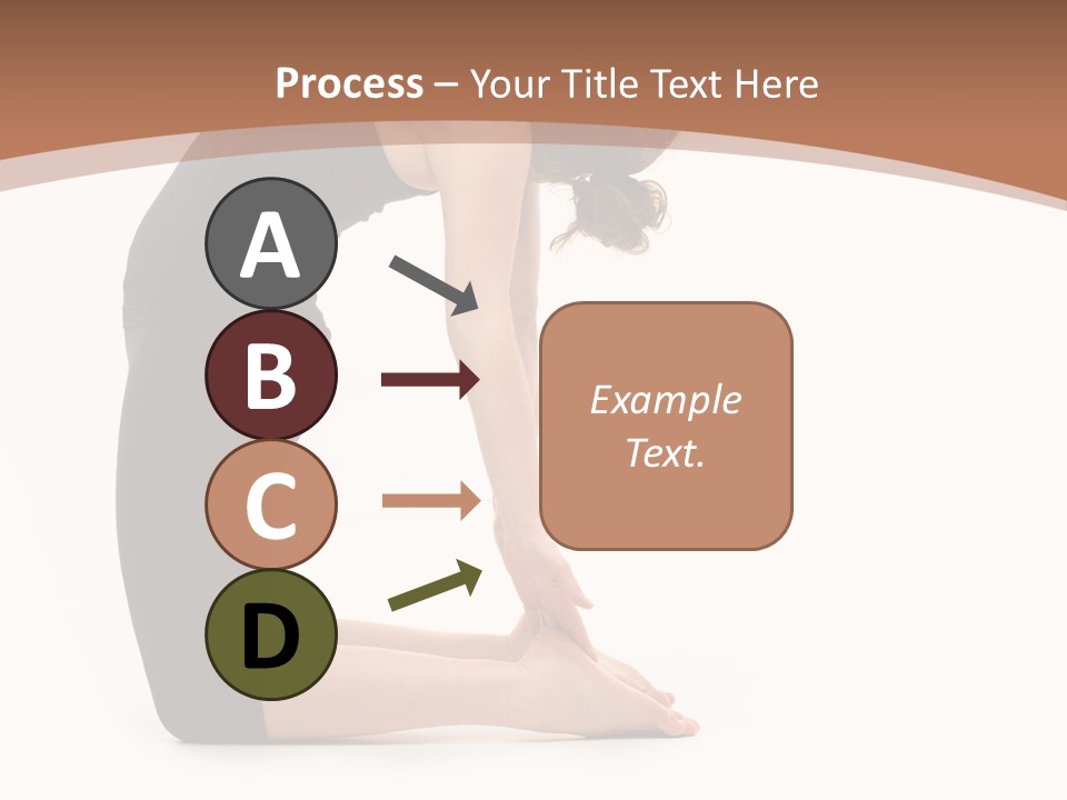 A Woman In A Black Dress Is Doing Yoga PowerPoint Template