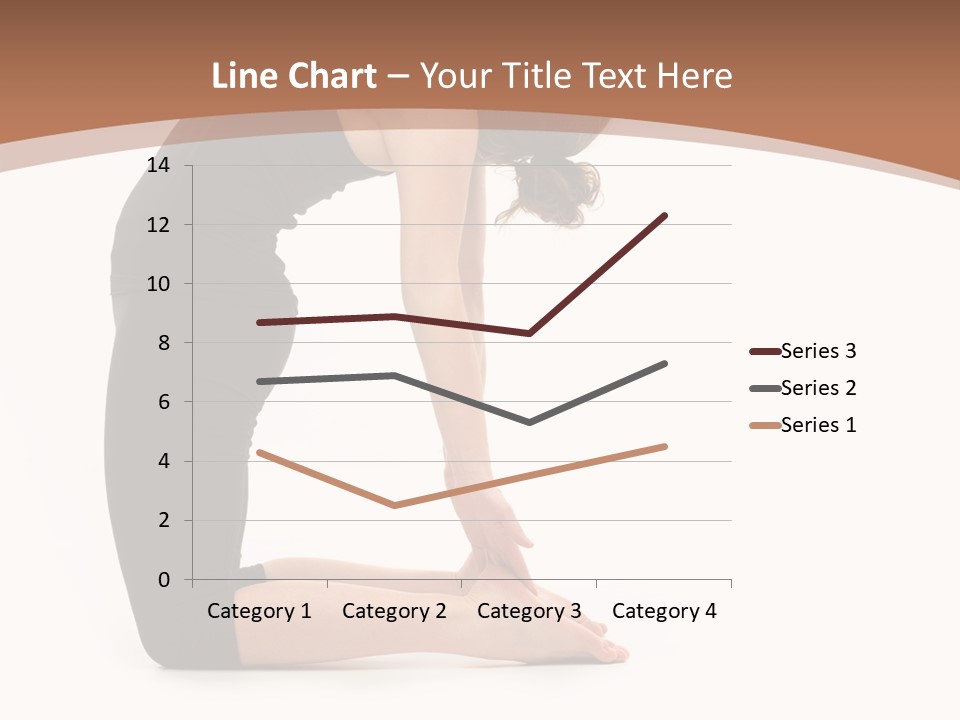 A Woman In A Black Dress Is Doing Yoga PowerPoint Template