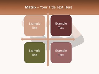 A Woman Doing A Yoga Pose With A Name Plate PowerPoint Template