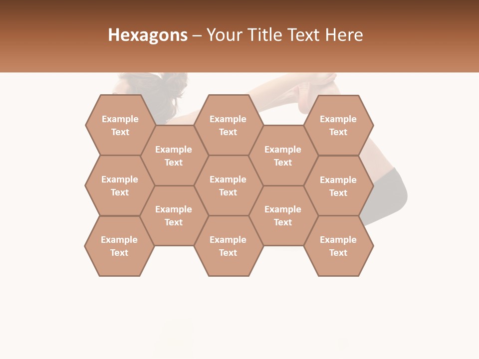 A Woman Doing A Yoga Pose With A Name Plate PowerPoint Template