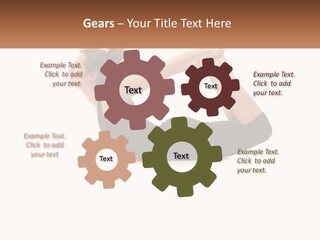 A Woman Doing A Yoga Pose With A Name Plate PowerPoint Template