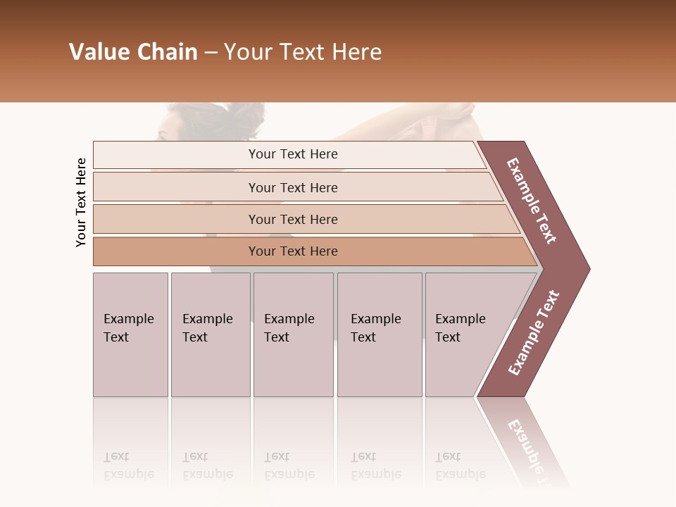 A Woman Doing A Yoga Pose With A Name Plate PowerPoint Template