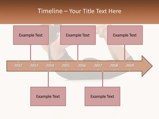 A Woman Doing A Yoga Pose With A Name Plate PowerPoint Template