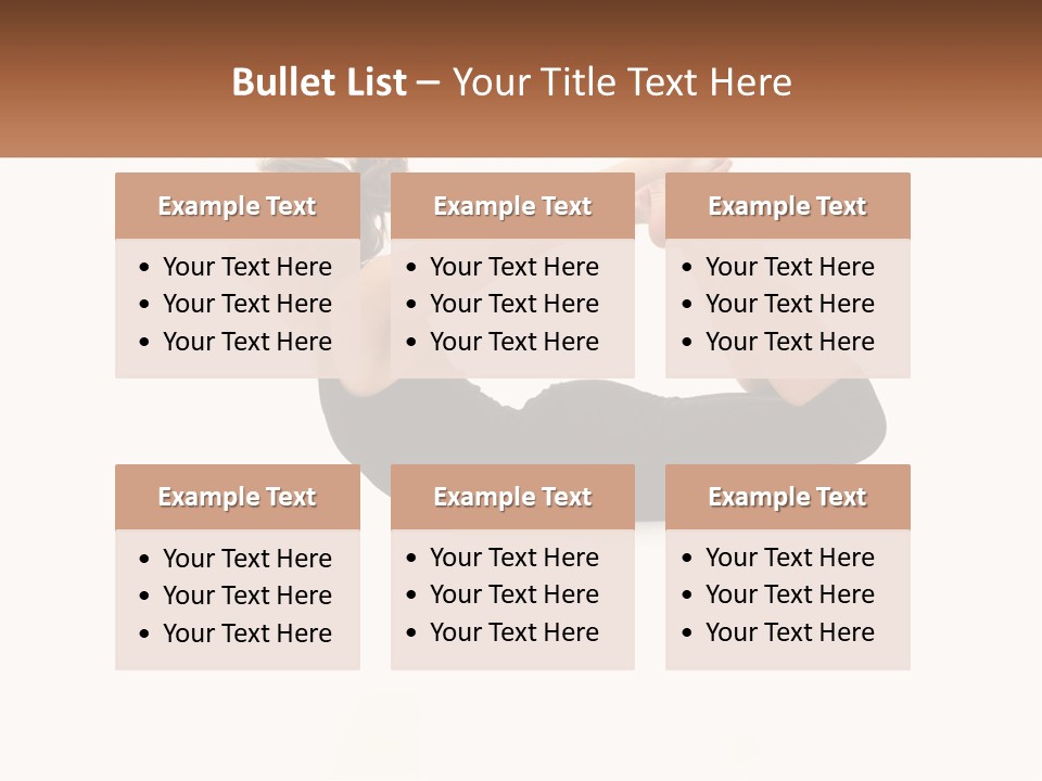 A Woman Doing A Yoga Pose With A Name Plate PowerPoint Template