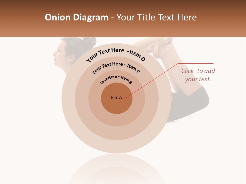 A Woman Doing A Yoga Pose With A Name Plate PowerPoint Template