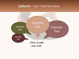 A Woman Doing A Yoga Pose With A Name Plate PowerPoint Template