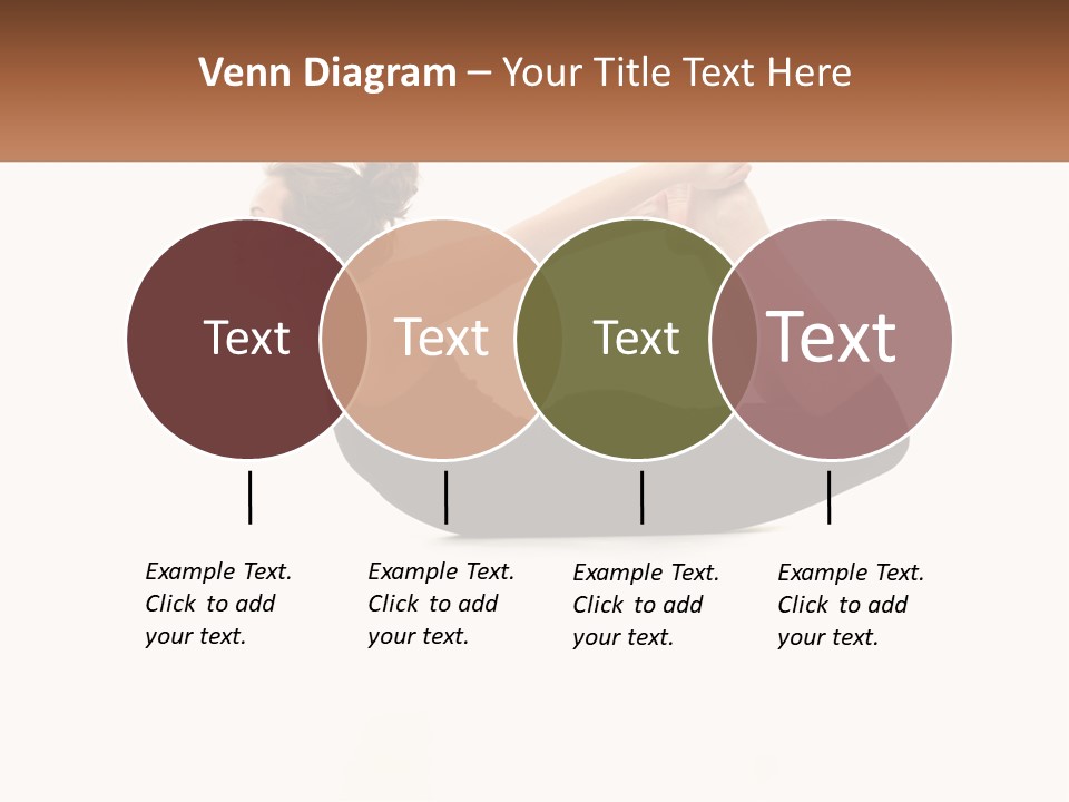 A Woman Doing A Yoga Pose With A Name Plate PowerPoint Template