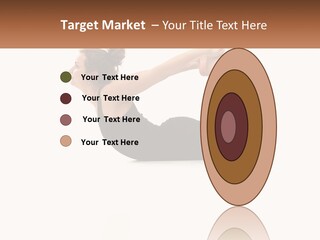 A Woman Doing A Yoga Pose With A Name Plate PowerPoint Template