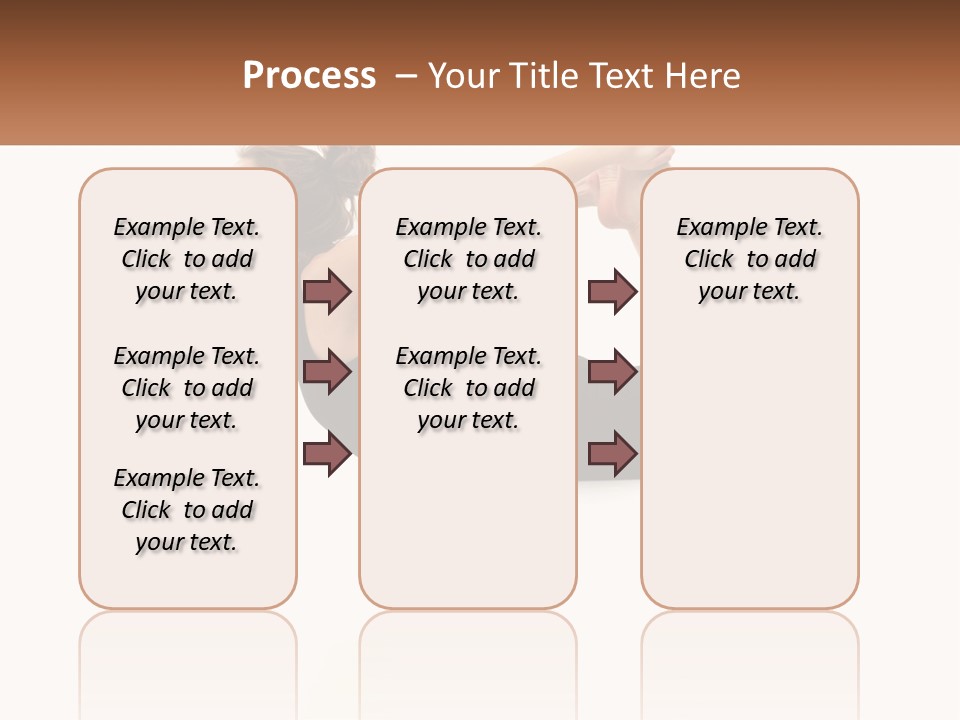 A Woman Doing A Yoga Pose With A Name Plate PowerPoint Template