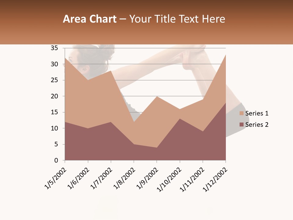 A Woman Doing A Yoga Pose With A Name Plate PowerPoint Template