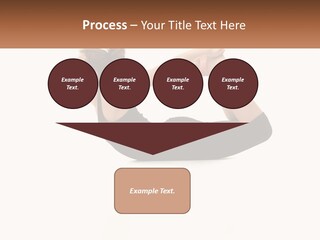 A Woman Doing A Yoga Pose With A Name Plate PowerPoint Template