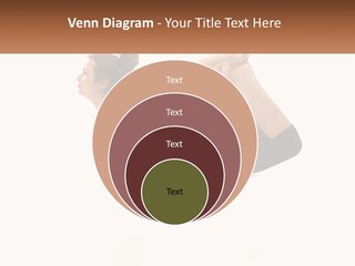 A Woman Doing A Yoga Pose With A Name Plate PowerPoint Template