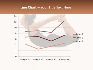 A Woman Doing A Yoga Pose With A Name Plate PowerPoint Template