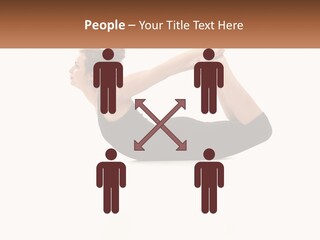 A Woman Doing A Yoga Pose With A Name Plate PowerPoint Template