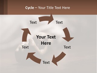 A Person Laying On The Floor With Their Hands On The Table PowerPoint Template