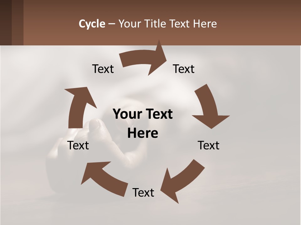 A Person Laying On The Floor With Their Hands On The Table PowerPoint Template