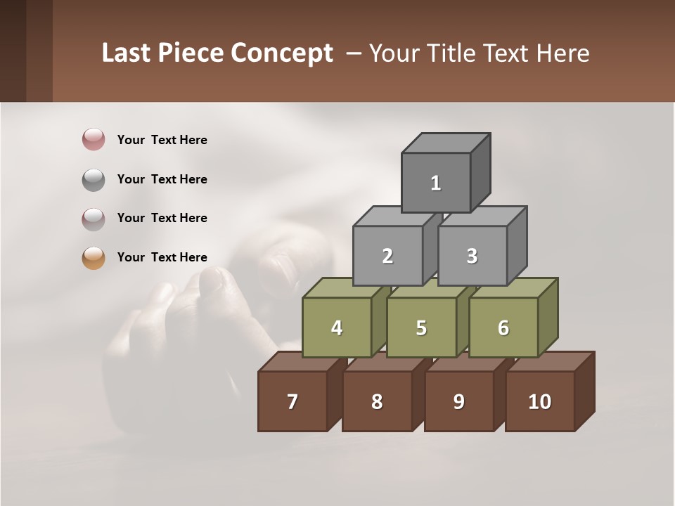 A Person Laying On The Floor With Their Hands On The Table PowerPoint Template